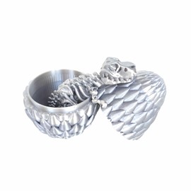 3D Printed Dragon with Egg Dinosaur Toys for Boys and Girls Dragon Egg Fidget Toy Flexible Joints Dragon