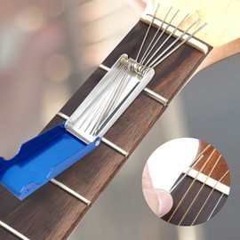 2 PCS Guitar Nut Files Guitar Files Guitar Bridge Saddle Nut Files Set Stainless Steel Guitar Grinding Needles Tools For Electric Acoustic Guitar Ukulele Bass Guitar Banjo