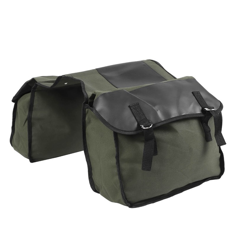 Multifunction Large Capacity Canvas Saddle Bag Bike Pannier Bag for