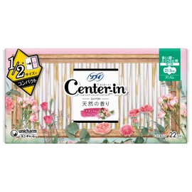 Center In Compact 1/2 Suit, For Many Days, With Wings, 22 Sheets (Slim Sanitary Napkins)