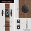 SANGRENSHEN Sliding Door Lock Pocket Door Indicator Lock Flush Handles