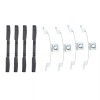 chrome4urauto 4PCS For VW Jetta Golf Beetle Sunroof Shade Guide