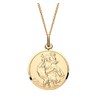 Old English Jewellers 9ct Yellow Gold on Silver ST CHRISTOPHER