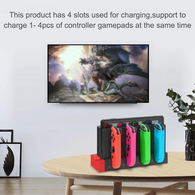 Upgraded Charging Dock Station for Switch/Switch OLED, Charges Up to