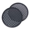 Destinymd Pizza Pan With Holes, 2 Pack Carbon Steel Perforated