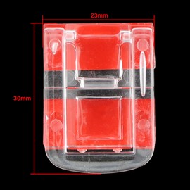 Mini Hinge Hasp FMHXG 4PCS Clear Acrylic Lock Hasp Buckles with Screws, Clear Box Hinge Latch Hasp Lock, Mini Acrylic Clasp Hasp Latch