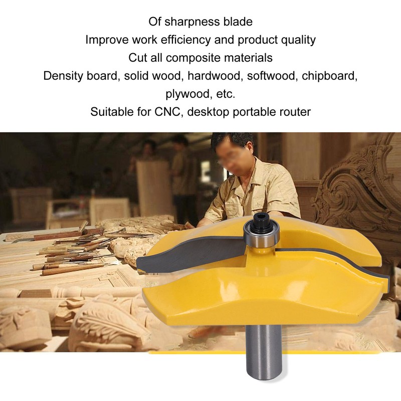 Raised Panel Router Bit Cove Woodworking Door Wood Milling Cutter