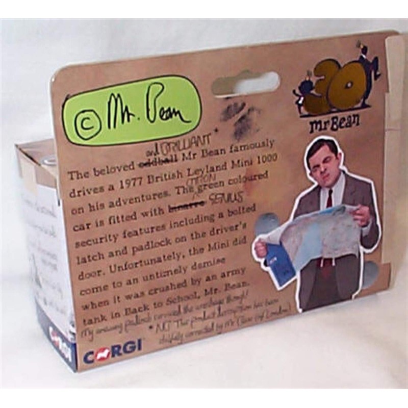 Corgi classic mr bean my mini car from the tv