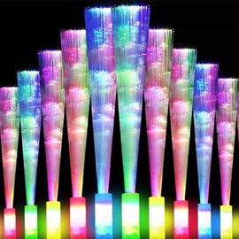 Optic Wands, 12 PCS Glow Sticks Party Pack, LED Light Up Glow Sticks with 3 Modes, Colorful Glow in the Dark Sticks for Kids and Adults, Perfect for Birthday, Christmas, and Parties