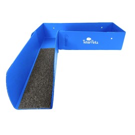 Corrugated Plastic Loft and Ramp for C&C Cage - for use with 13.8" Grids ONLY - use with Modular Grid Cages for Guinea Pigs and Other Small Pets (Blue)