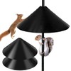 2Pcs Wrap Around Squirrel Baffle,Universal 18inch Squirrel Proof Baffle, Squirrel