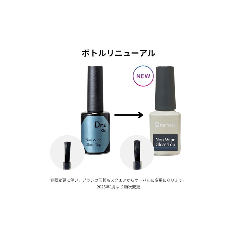 Dna Gel Non-Wipe Gloss Top 10g