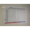 Reusable Super Football 100 Squares Dry Erase Office Pool 24x36