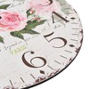 vidaXL Vintage Kitchen Wall Clock Flower 30cm Home Office Living