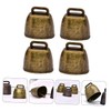 Levemolo DIY Farming Accessories 4pcs Cattle Bells Motif Sheep Bell