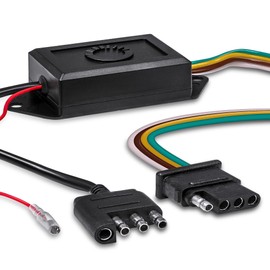 TRUE MODS Tailgate Light Bar Signal Relay Box [4-Pin Flat] [Ford F-150 F-250 F-350 Super-Duty up to 2018] [Tow Package] [BLIS] Trouble-Shoot Solution for Ford Pick-up Trucks with Error Code