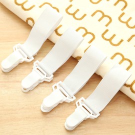 12 Pcs Adjustable Bed Sheet Fasteners Suspenders, Sheet Band Straps Clips, Bed Sheet Holder