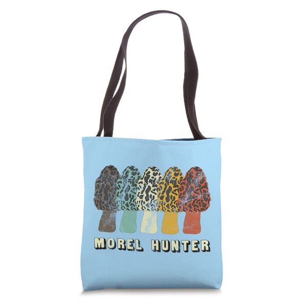Morel Hunter - Fun Mushroom Hunting Distressed Look Tote Bag
