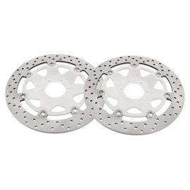 Worldmotop 2 Piece Front Brake Disc Rotors Replacement for Honda Goldwing 1800 GL1800 2001-2017 Right and Left (For GL1800)