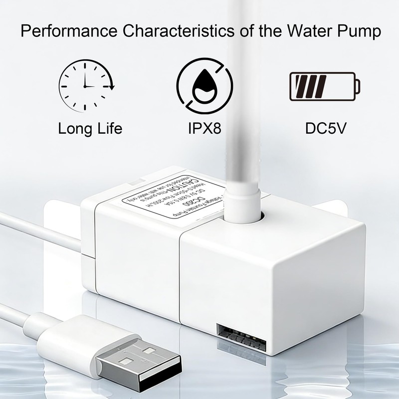 Cat Water Fountain Pump for 50oz, 84oz, 95oz Fountain, Ultra