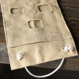 HANG & GROW Burlap Hanging and Saddle Bag Set for Outdoor Plants, Vertical Flower for Easy Outside Garden Decoration, Reusable Saddle Hanging Bag for Flowers, Strawberry, Vegetables and Herbs