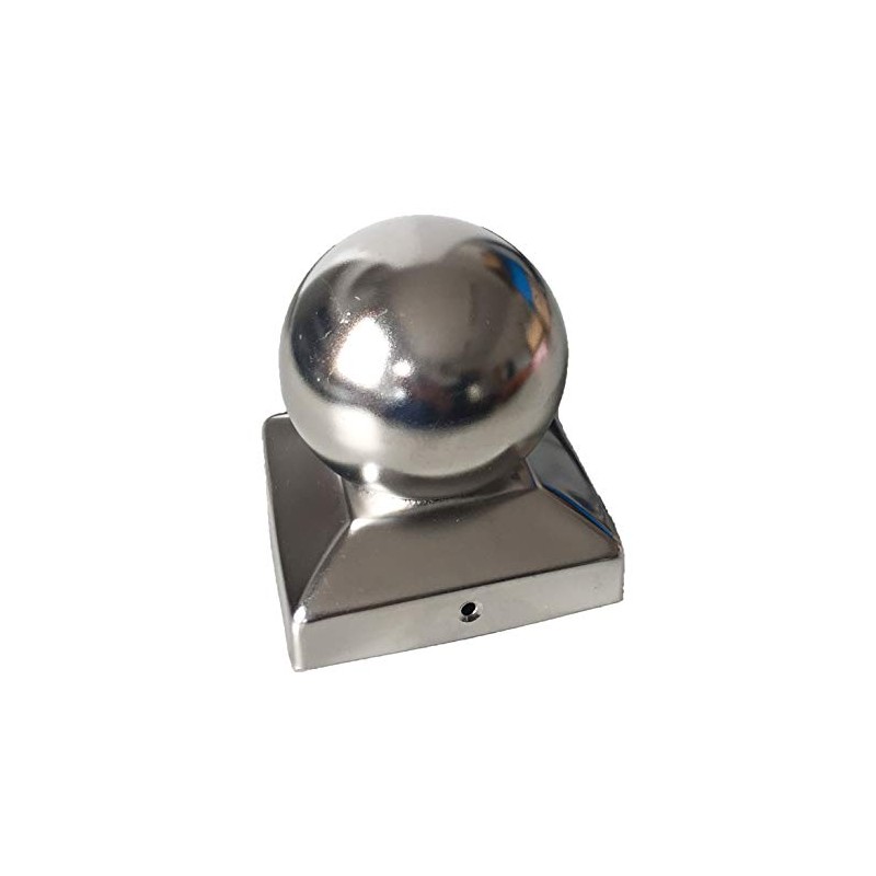 Sunload Post Cap Stainless Steel Square with Ball Pack of