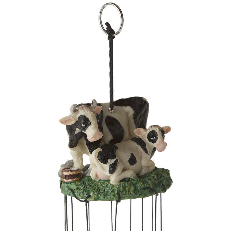 StealStreet SS-G-41928, Round Top Cow Hanging Garden Porch Decoration Decor