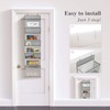 5-Shelf Over Door Organizer Wall Hanging Storage Bag with Clear