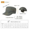 TOP-EX Men's Waterproof Army Hat - Foldable Brim Cadet Military