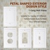 2 Pack Light Switch Cover Plate, Toggle Modern Decorative Outlet