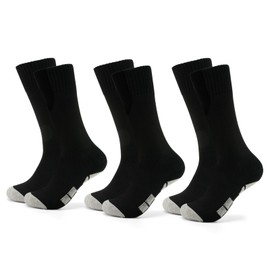 Dirk Soccer Socks for Men Women Anti-Slip Athletic Sports Knee High Socks, 3 Pair / Black, X-Small