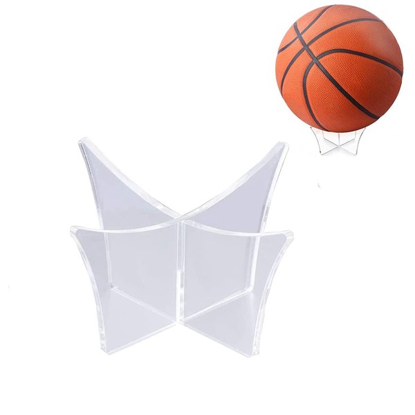 Football Display Stand,Acrylic Basketball Stand Rugby Ball Stand Clear Football
