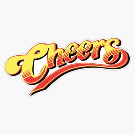 Cheers Boston Retro Vintage Bumper Sticker Window Vinyl Decal 5"