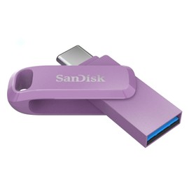SanDisk 128GB Ultra Dual Drive Go, USB Type-C Flash Drive with reversible USB Type-C and USB Type-A connectors, up to 400 MB/s, for smartphones, tablets, Macs and computers, Lavender