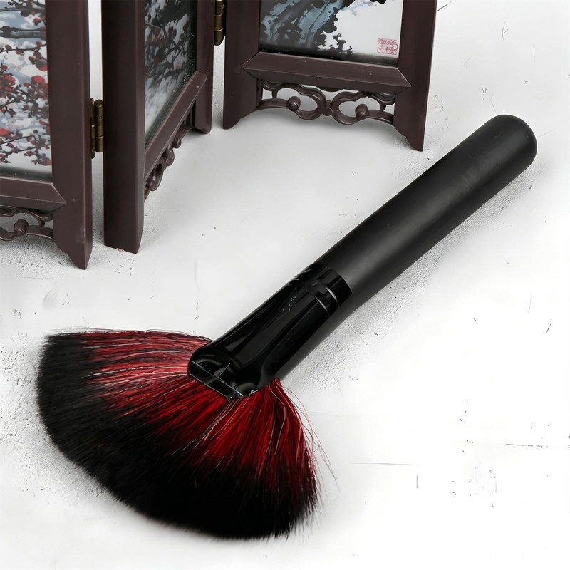 Avavani Model Cleaning Brush, Soft Bristle Fan Brush for Hobby
