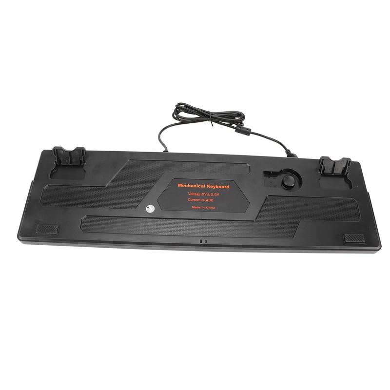 Mechanical Gaming Keyboard Wired RGB Backlit 104 Keys ABS Blue