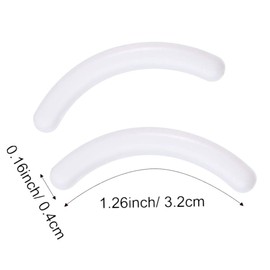 24 Pcs Curler Refill EyeLash Curler Refill Pads Silicone Rubber Soft Curler Replacement Refills Pads for Universal Eyelash Curler (White)
