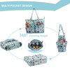 LOOEN Crochet Tote Bag, Knitting Bag, Yarn Storage Bag with