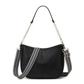 Ashioup Hobo Crossbody Bags for Women Trendy Shoulder Purses PU Retro Handbag with 2 Types Shoulder Straps