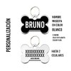 JULIA AND BRUNO Placa de Identificación para Perro con Personalización