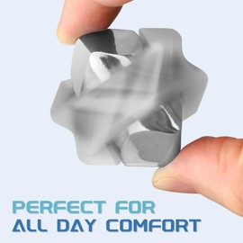 Infinity Fidget Spinner Toy for Kids Adults, Metal Fidget Block Figner Spinner Focus 2 in 1 Gyro for Stress Relief, Cool Mini Gadget Stuff Desk EDC Relaxing Toy(Sliver)