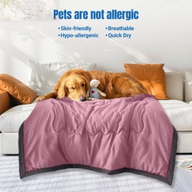 Winuoyang Cooling Blanket for Night Sweats, Breathable Lightweight Blanket for Summer Hot Weather 100x140cm (Pink New)