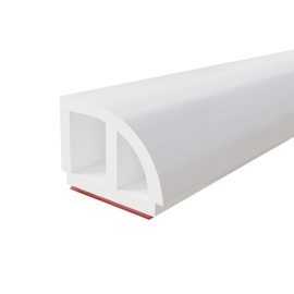 Raycity 98 Inch Flexible Quarter Round Flooring Molding, Flexible Rubber Molding Trim Suitable for Curved Base Mold Applications, Wrapping Around Columns and Curved Starting Steps.