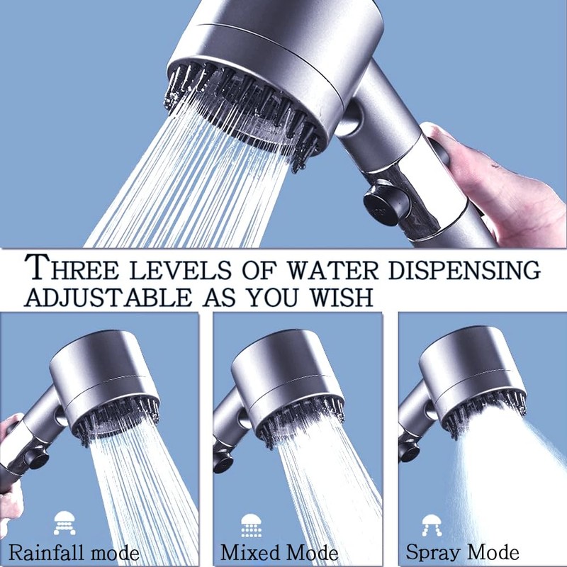 German Multifunctional Massage Shower, Handheld High Pressure Shower Head,Massage And
