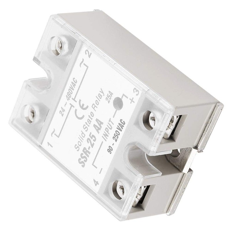 Akozon Solid State Relay Ssr-25 Aa 25A Solid State Relay