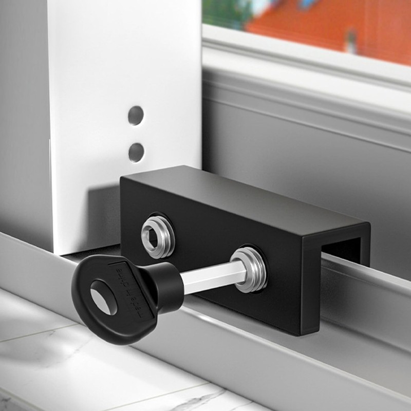 KINHARD Pack of 2 Sliding Window Locks, Sliding Door Lock