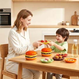 Ceramic Burger Plates Set 6, 3.9x3.3in,Stackable Dip Bowls, Hamburger-Shaped Sauce Dishes, For Sushi, Snacks, BBQ, Parties, Home