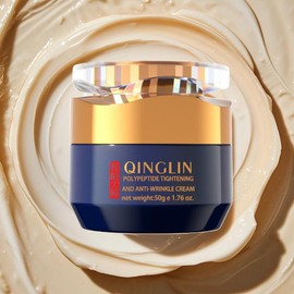 QINGLIN Polypeptide Firming Anti-Wrinkle Cream - Contains Peptides, Tocopherol, Sodium Amino Acid springtok - Specification: 1 bottle