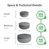 Beso Vida Silicone Bowl Set of 3 with Lids –
