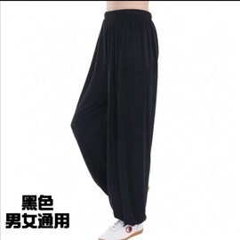 Men's Ice Silk Tai Chi & Yoga Practice Pants Size Purple Tai Chi Pants + L 5ea